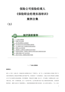 保险经理研修MBA案例教学(1)