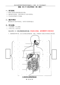 消化和吸收学案