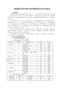 消渴中医护理方案分析报告