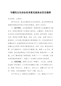 征求意见座谈会发言