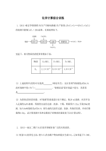 江苏省2014届高考化学二轮复习综合训练化学计算