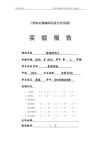 数据结构综合性实验报告格式