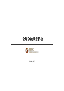 全球金融风暴解析(中金公司)