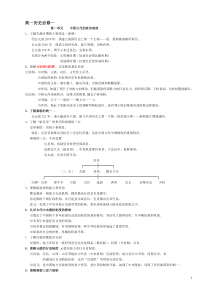 江苏高一历史必修一