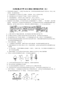 江西省重点中学2010届高三理科综合考试