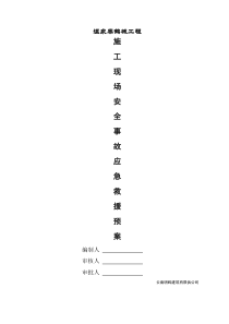 施工现场应急救援预案