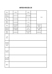 .教师基本情况登记表