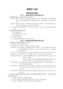 《国际贸易概论》课程复习要点