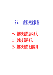 51虚拟变量