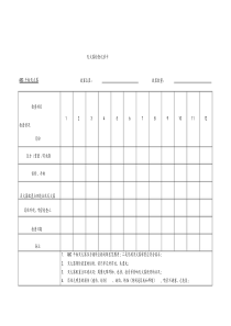 灭火器日常检查表