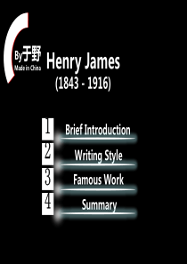 Henry-James美国文学课件(沈师外国语)