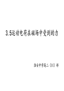 3.5洛伦兹力解析