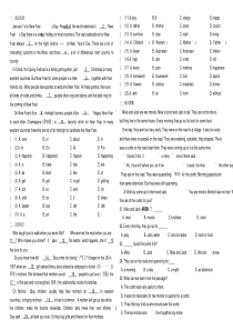 广州牛津版英语七年级-篇章训练(语法选择、完形填空、阅读理解)