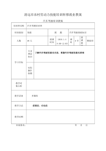 汽车驾驶培训教案1