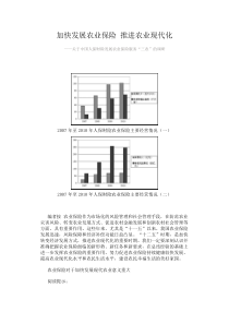 加快发展农业保险推进农业现代化