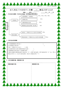 新人教版六年级数学上册单元作业创新设计