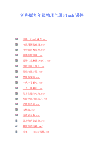 沪科版九年级物理全册Flash课件