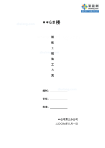 河南某剪力墙住宅工程模板施工方案