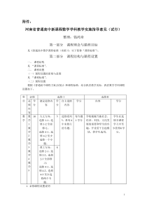 河南省普通高中新课程数学学科教学实施指导意见