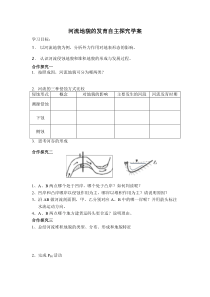 河流地貌的发育自主探究学案1