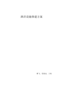 泄洪设施修建方案