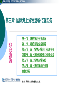 第三章国际海上货物运输代理实务