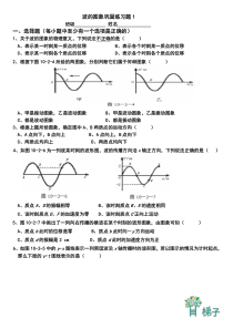 波的图象巩固练习题3套(含答案)