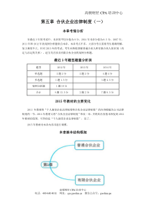 注会经济法科目考点解读第05章合伙企业法律制度01