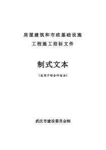 施工招标文件制式文本(适用于综合评估法)200912