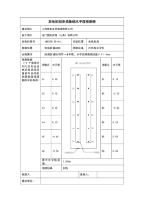 施工检验及安装调整记录