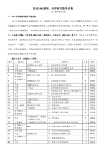 浅析2011湖南天津高考数学试卷