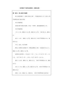 各种银行卡使用注意要点（理财必看）