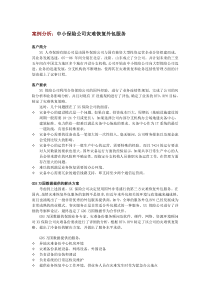 案例分析中小保险公司灾难恢复外包服务