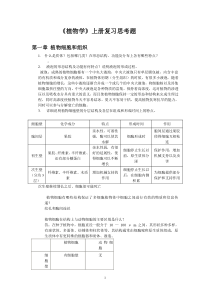 植物学上册复习思考题整理笔记