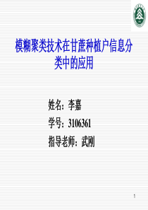 模糊聚类技术在甘蔗种植户信息分类中的应用