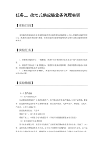 任务二拉动式供应链业务流程(学生)