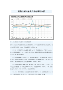 民航主要运输生产指标统计分析