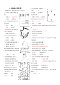 水圈与水循环练习题(一)