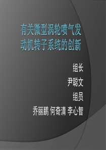 有关微型涡轮喷气发动机转子系统的创新