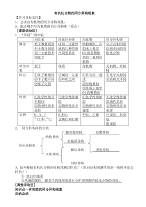 有机化合物的同分异构现象教案