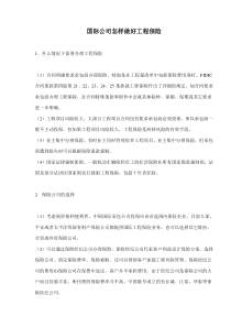 国际公司怎样做好工程保险(doc6)(1)