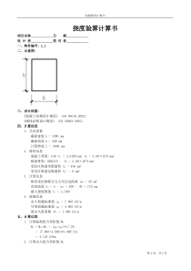 挠度验算计算书