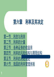 国际金融利率及其决定讲义(ppt51页)