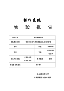 操作系统实验第四讲物理存储器与进程逻辑地址空间的管理