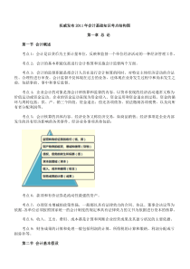 权威发布的会计基础知识考点