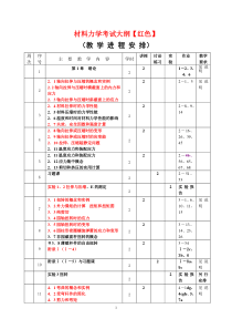 材料力学考试复习大纲