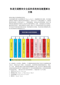 轨道交通整体安全监控系统规划建置解决方案