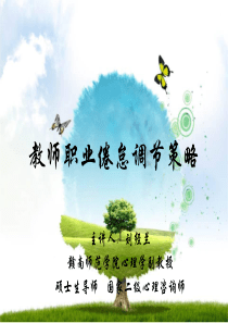 教师职业倦怠调节策略.