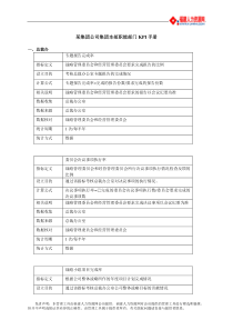 某集团公司集团本部职能部门KPI手册