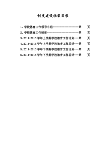 德育工作档案目录